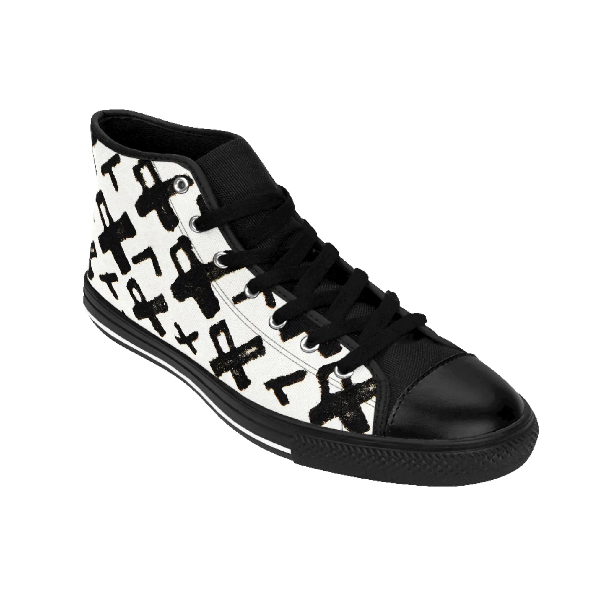 Cion Ethelbert - Women's Classic HIgh-Top Sneakers