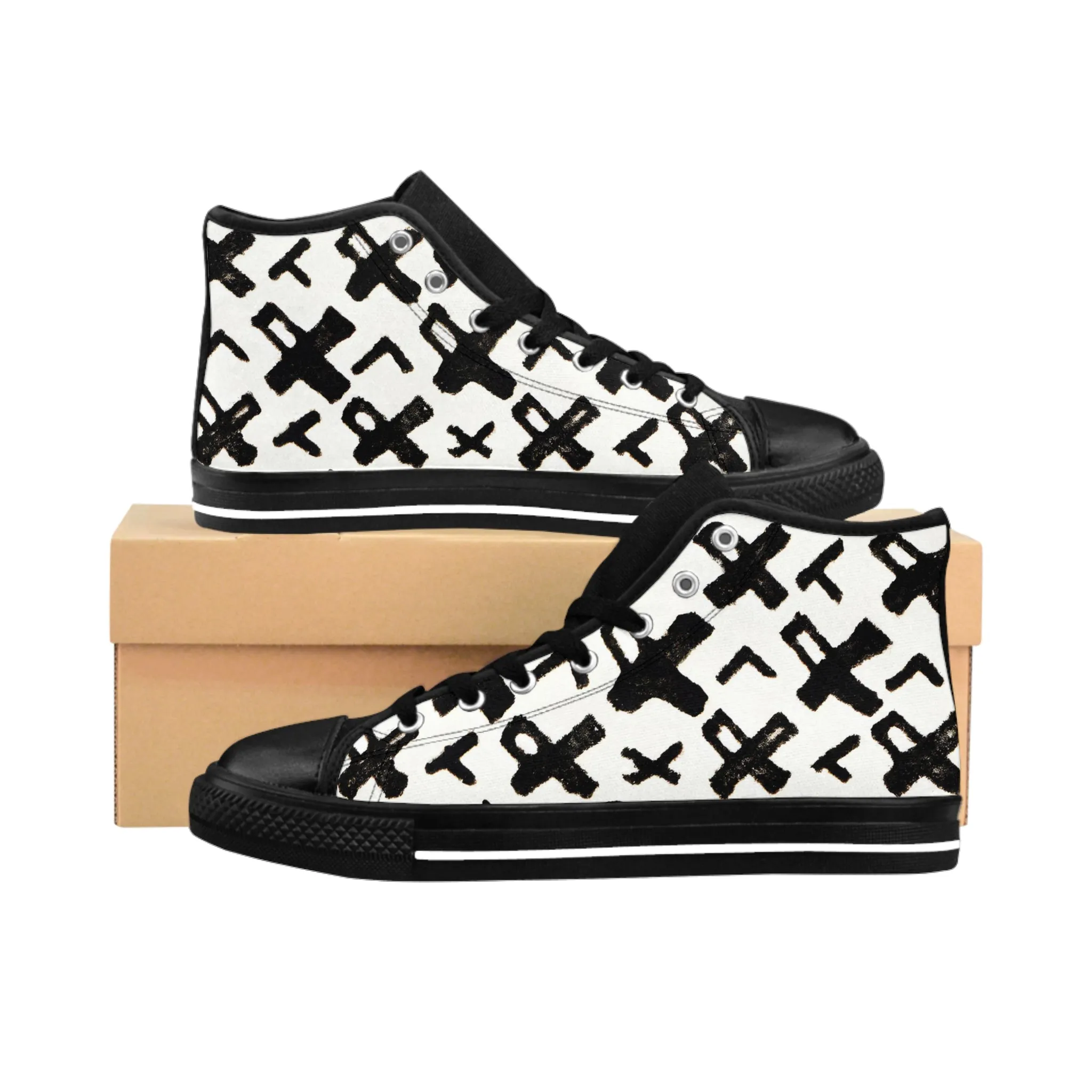 Cion Ethelbert - Women's Classic HIgh-Top Sneakers
