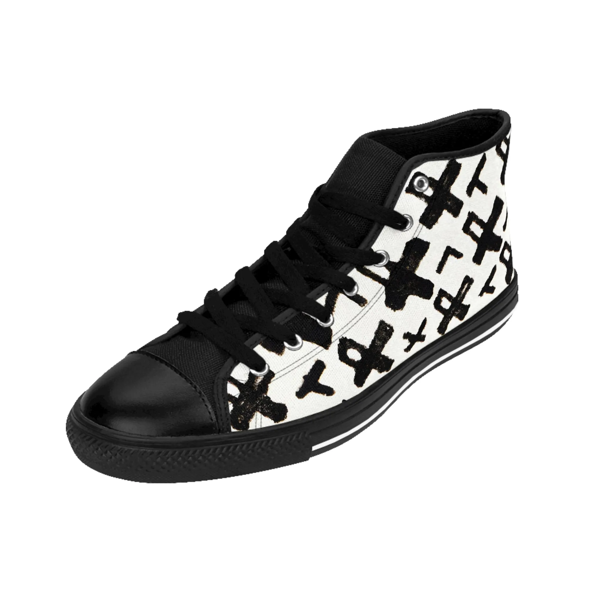 Cion Ethelbert - Women's Classic HIgh-Top Sneakers