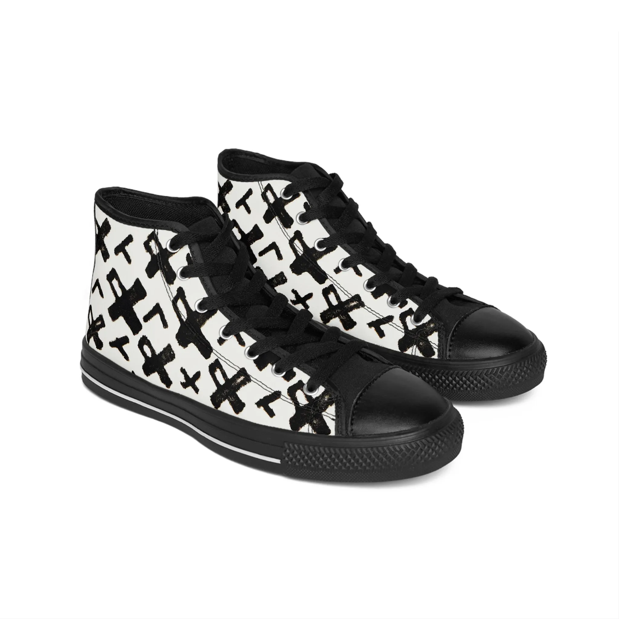 Cion Ethelbert - Women's Classic HIgh-Top Sneakers