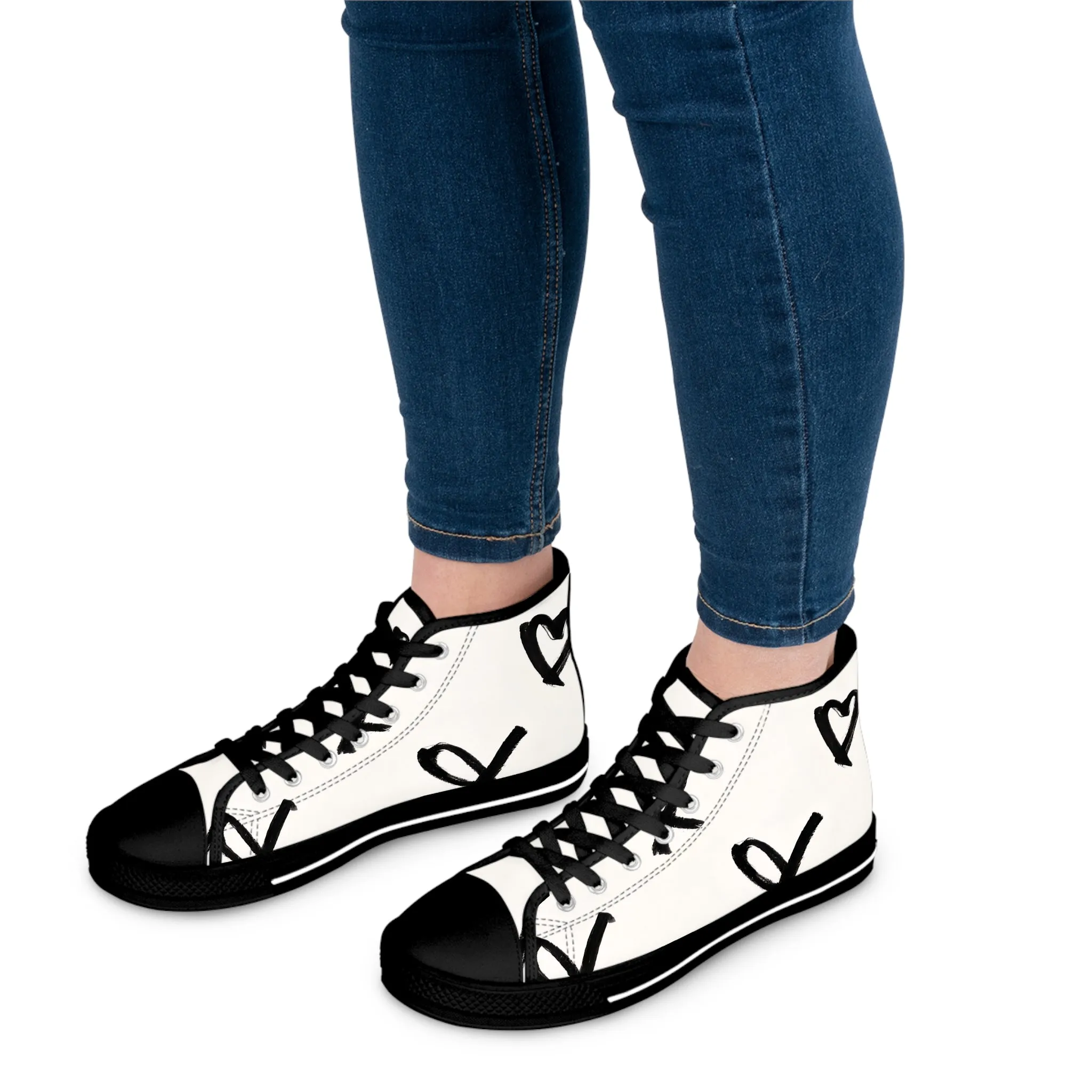 Cion Evelyn - Women's High-Top Sneakers