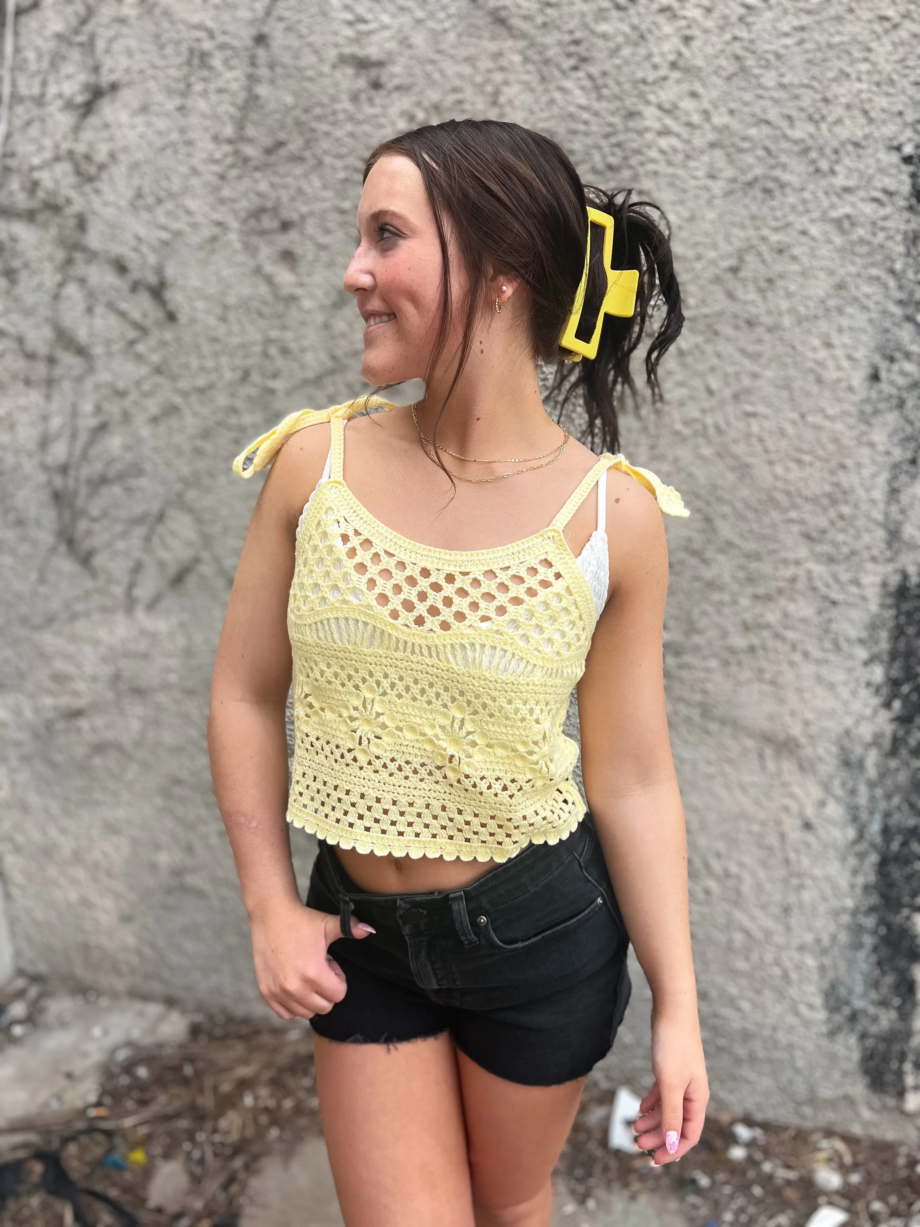Claire Crochet Tank