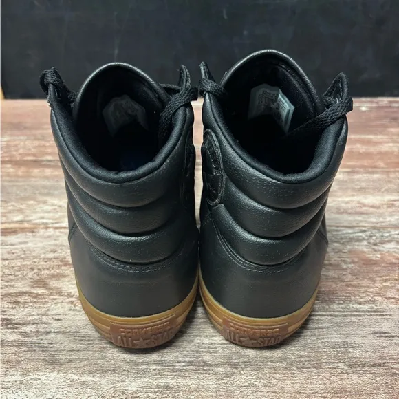 Converse | VGUC High Top Leather All-Stars Gum Soles, Size 9.5