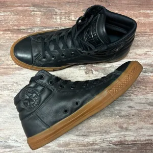 Converse | VGUC High Top Leather All-Stars Gum Soles, Size 9.5