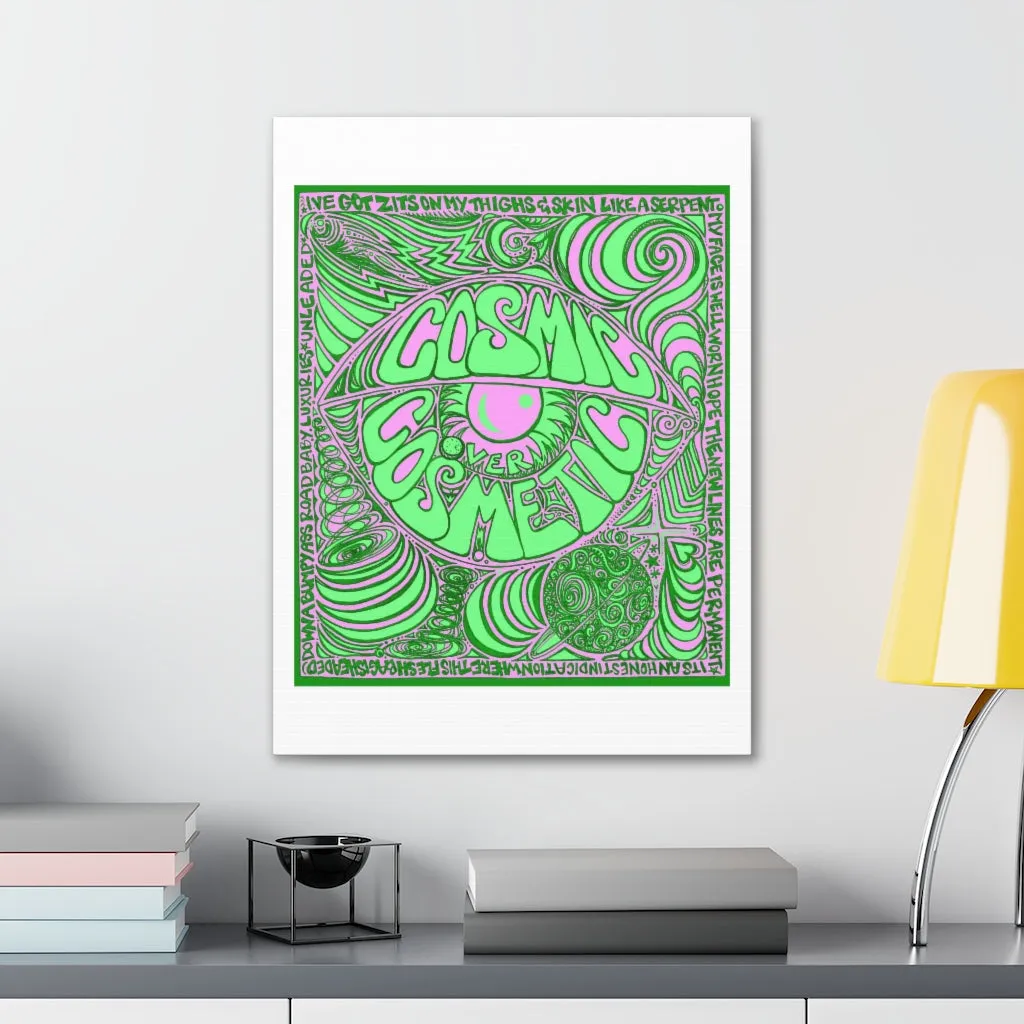 Cosmic Over Cosmetic Canvas Gallery Wraps -  Lilac Lizard