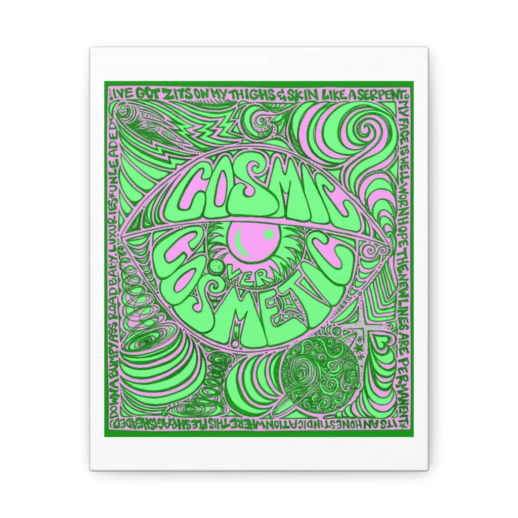 Cosmic Over Cosmetic Canvas Gallery Wraps -  Lilac Lizard