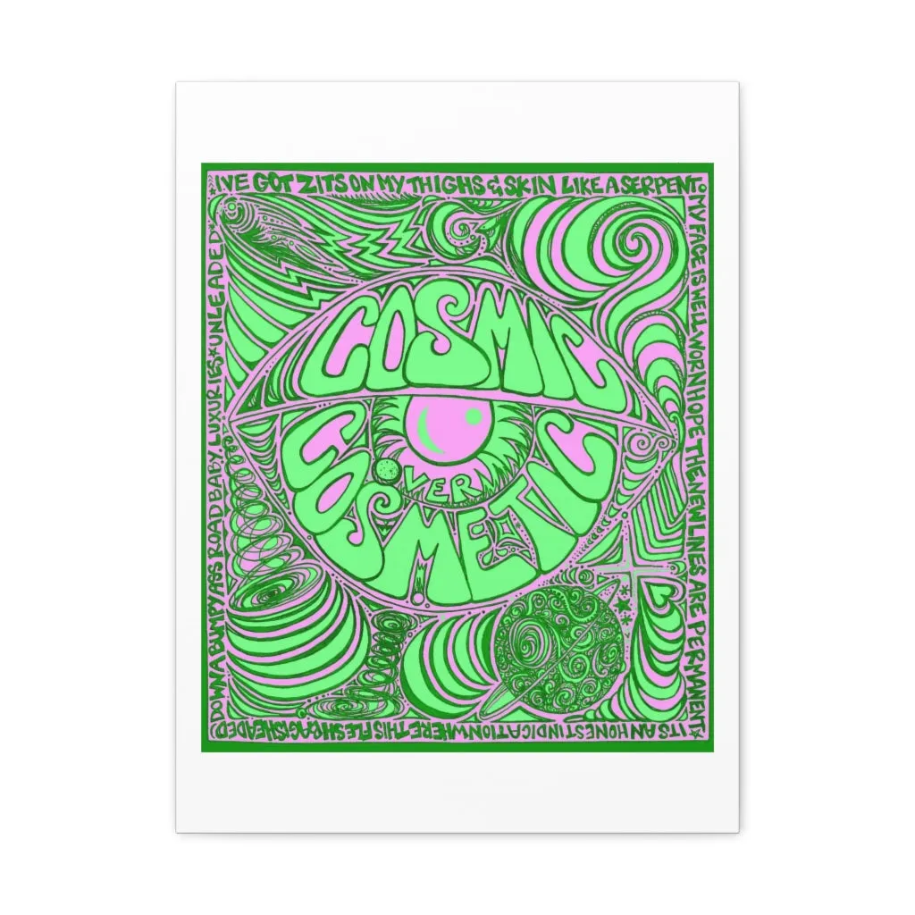 Cosmic Over Cosmetic Canvas Gallery Wraps -  Lilac Lizard