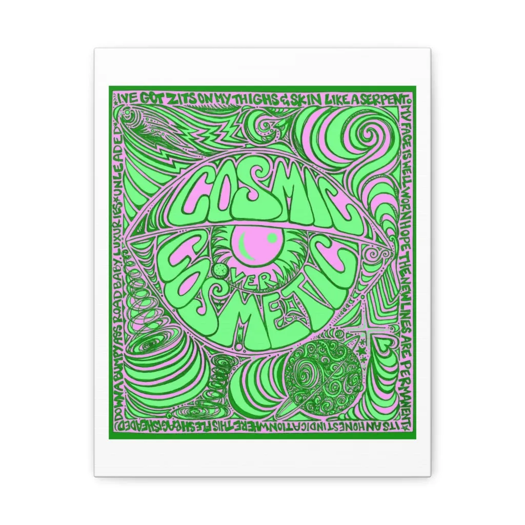 Cosmic Over Cosmetic Canvas Gallery Wraps -  Lilac Lizard