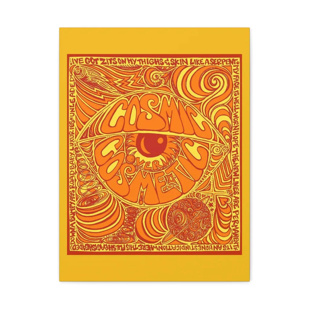 Cosmic Over Cosmetic Canvas Gallery Wraps -  Orange Rush Star
