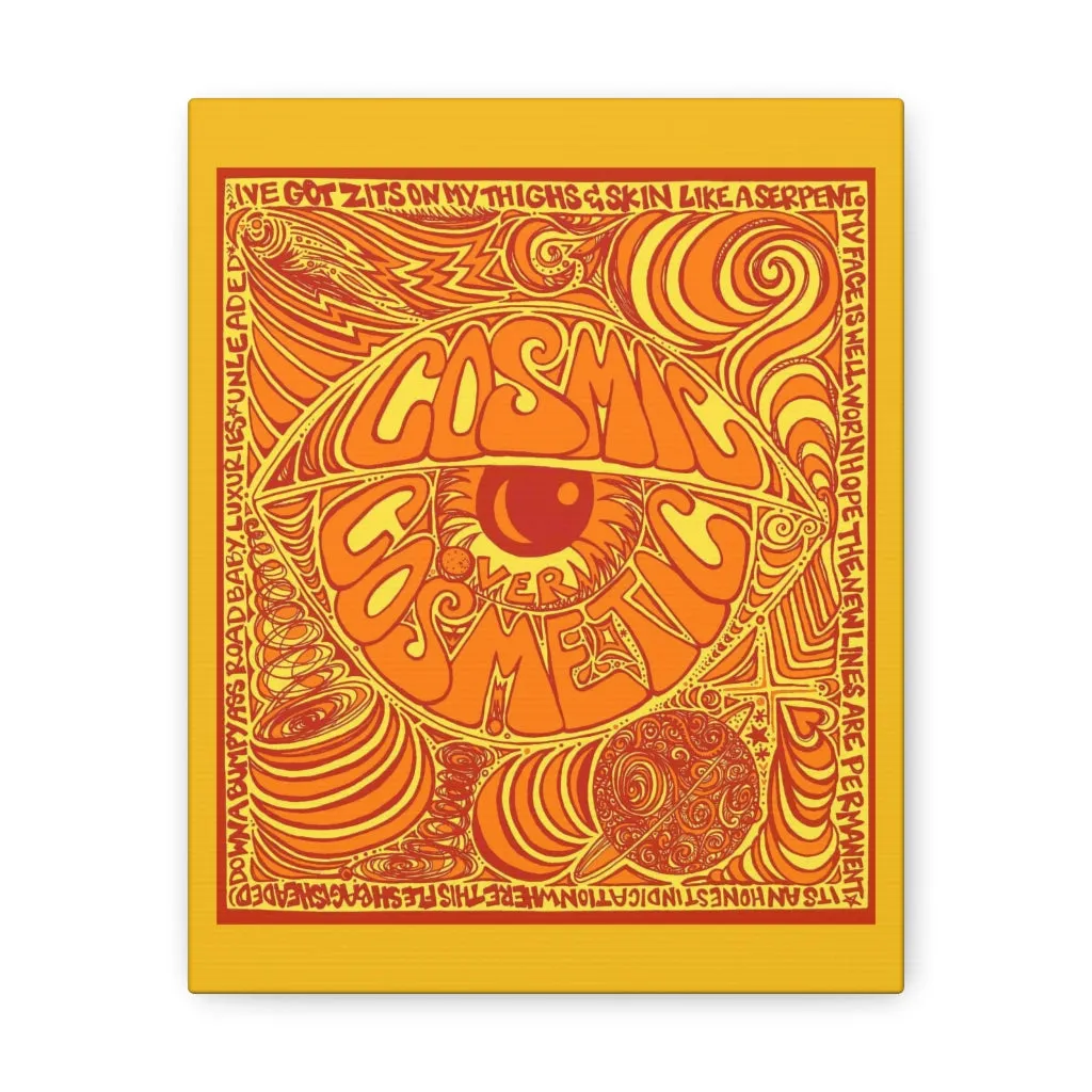 Cosmic Over Cosmetic Canvas Gallery Wraps -  Orange Rush Star
