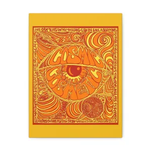 Cosmic Over Cosmetic Canvas Gallery Wraps -  Orange Rush Star