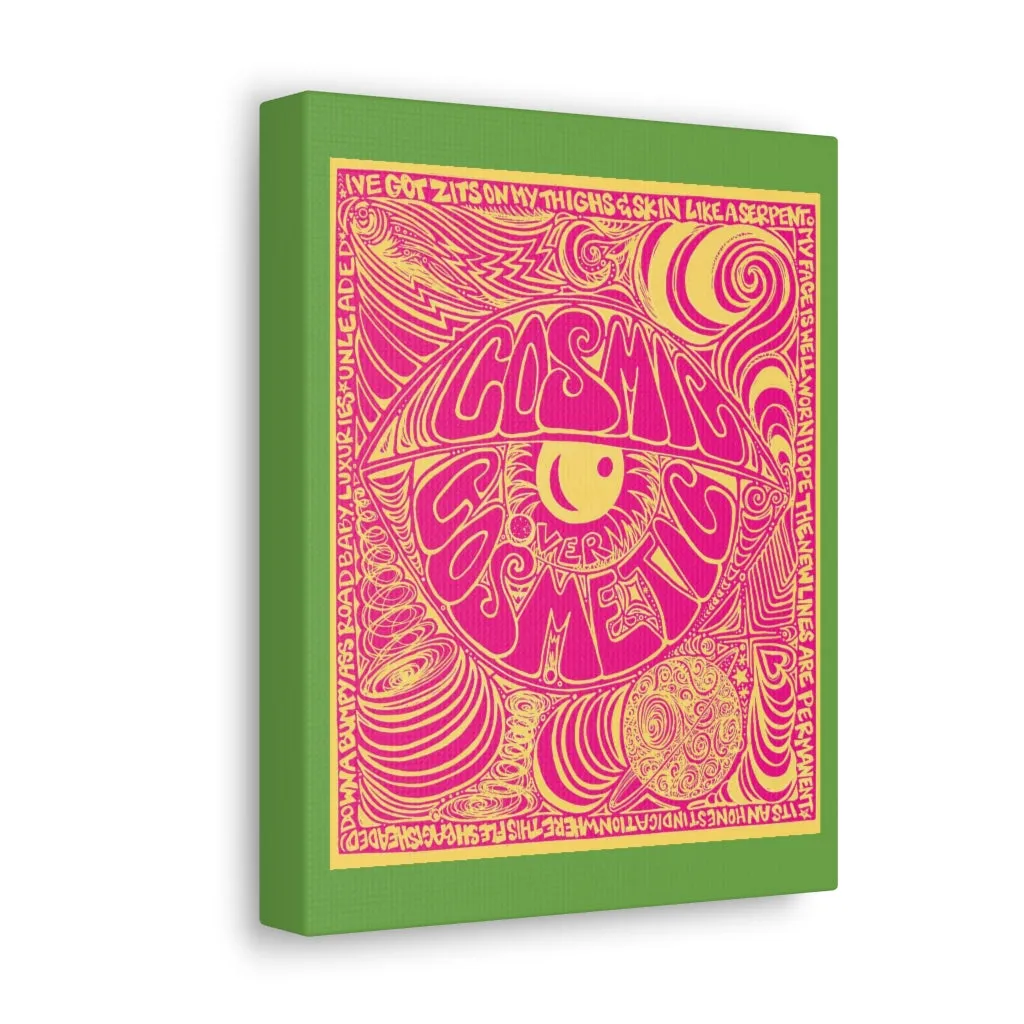 Cosmic Over Cosmetic Canvas Gallery Wraps -  Pink Lemonade Grass
