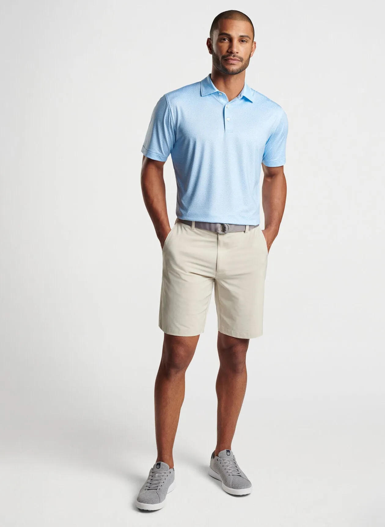 Cottage Blue Mahi Mahi Performance Jersey Polo