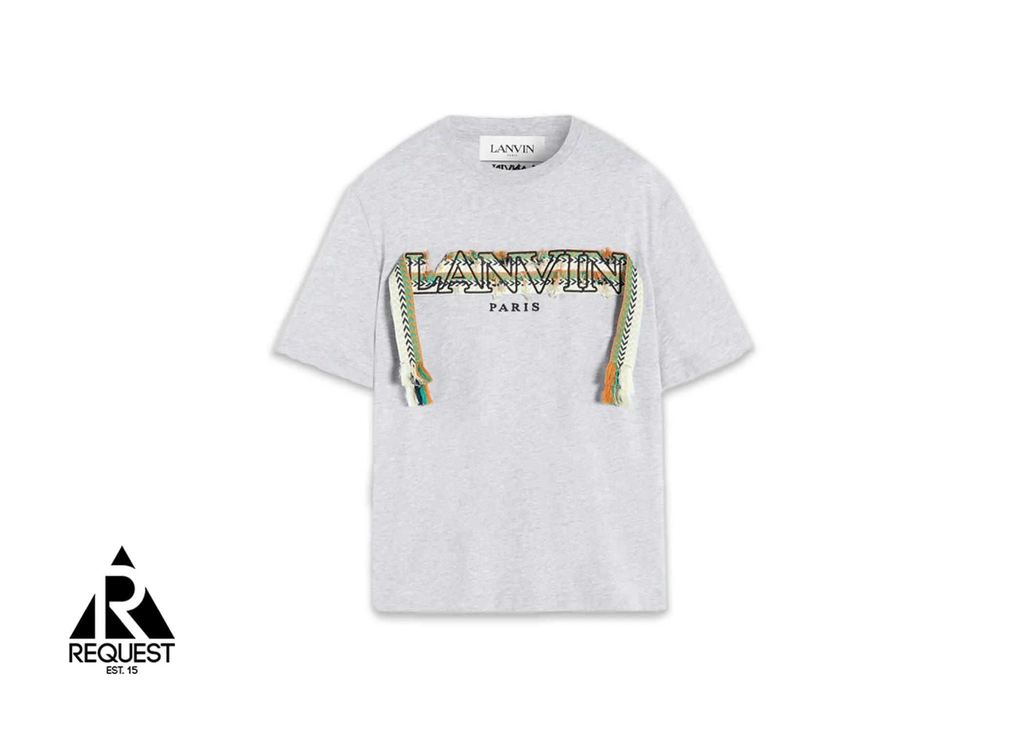 Curb Embroidered Tee "Light Grey"