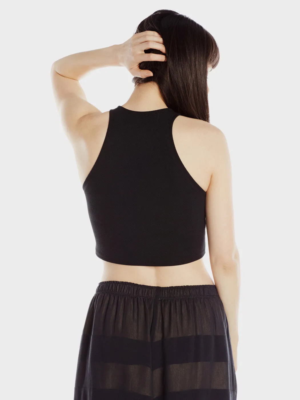 Diagonal Cropped Halter