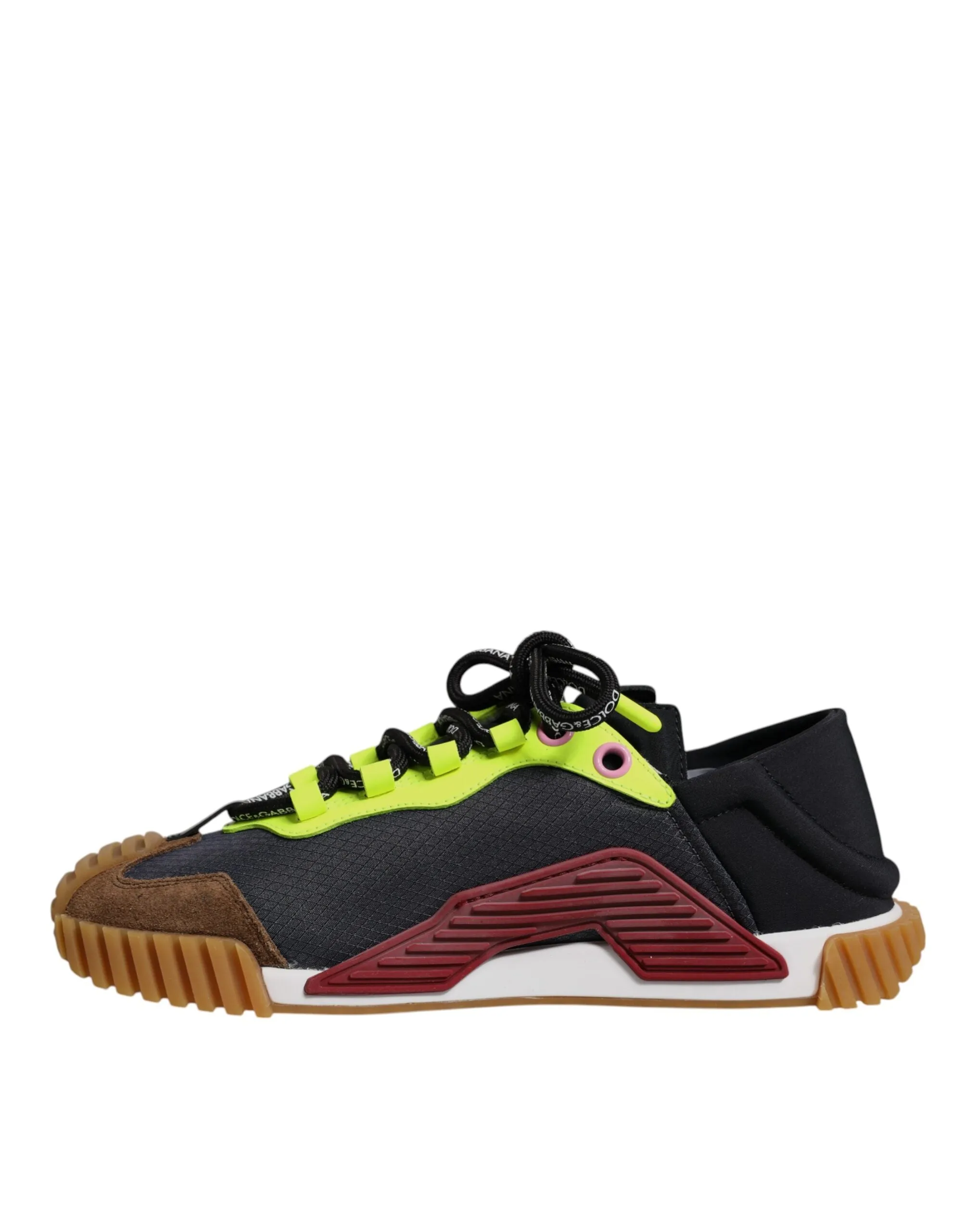 Dolce&Gabbana NS1 Men Multicolor Sneakers Nylon Stretch Low Top Trainer Shoes