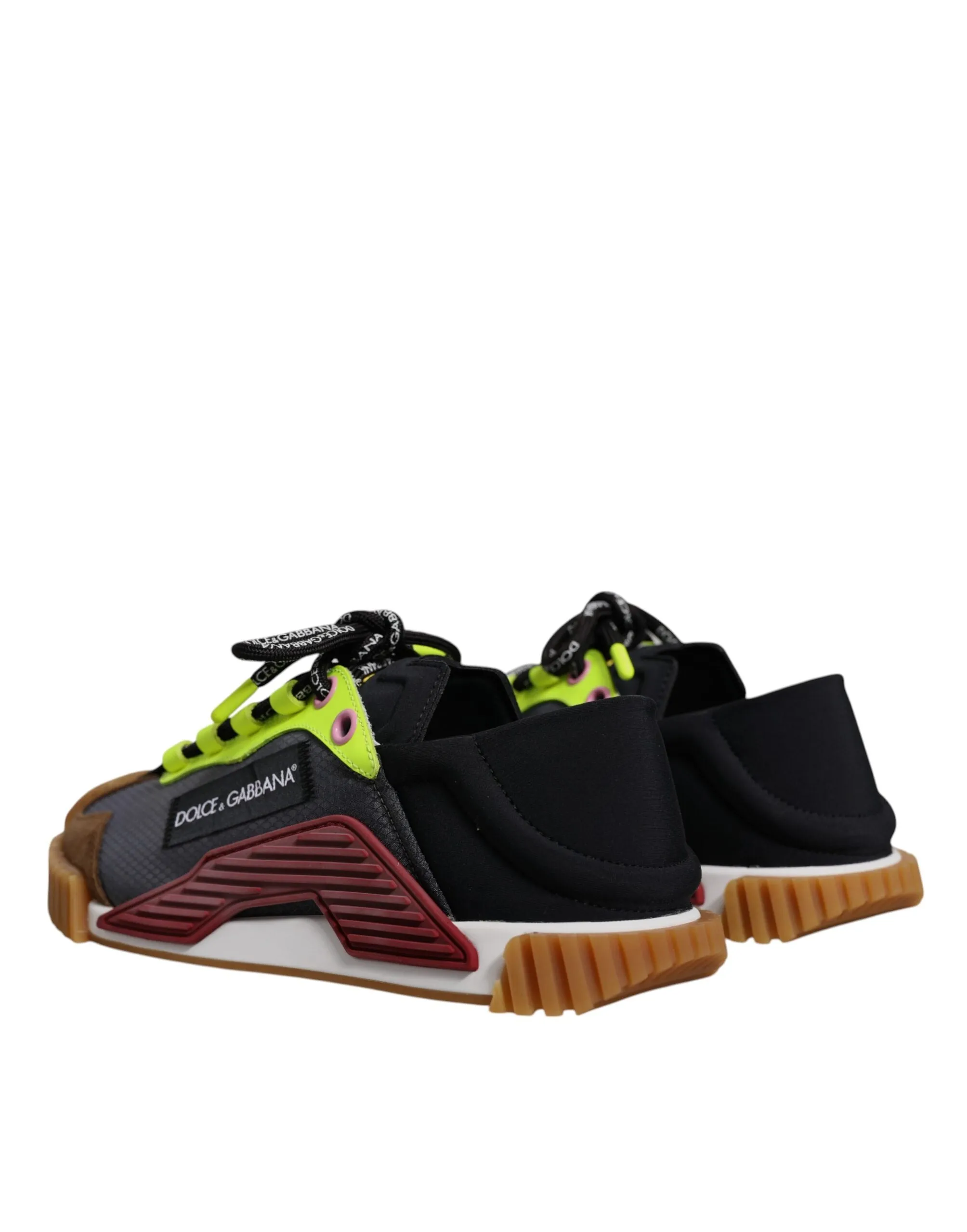 Dolce&Gabbana NS1 Men Multicolor Sneakers Nylon Stretch Low Top Trainer Shoes