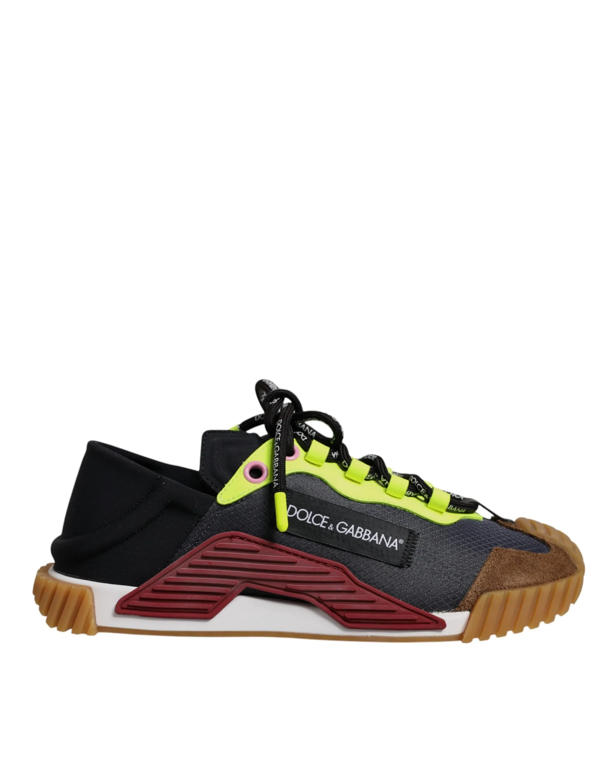 Dolce&Gabbana NS1 Men Multicolor Sneakers Nylon Stretch Low Top Trainer Shoes