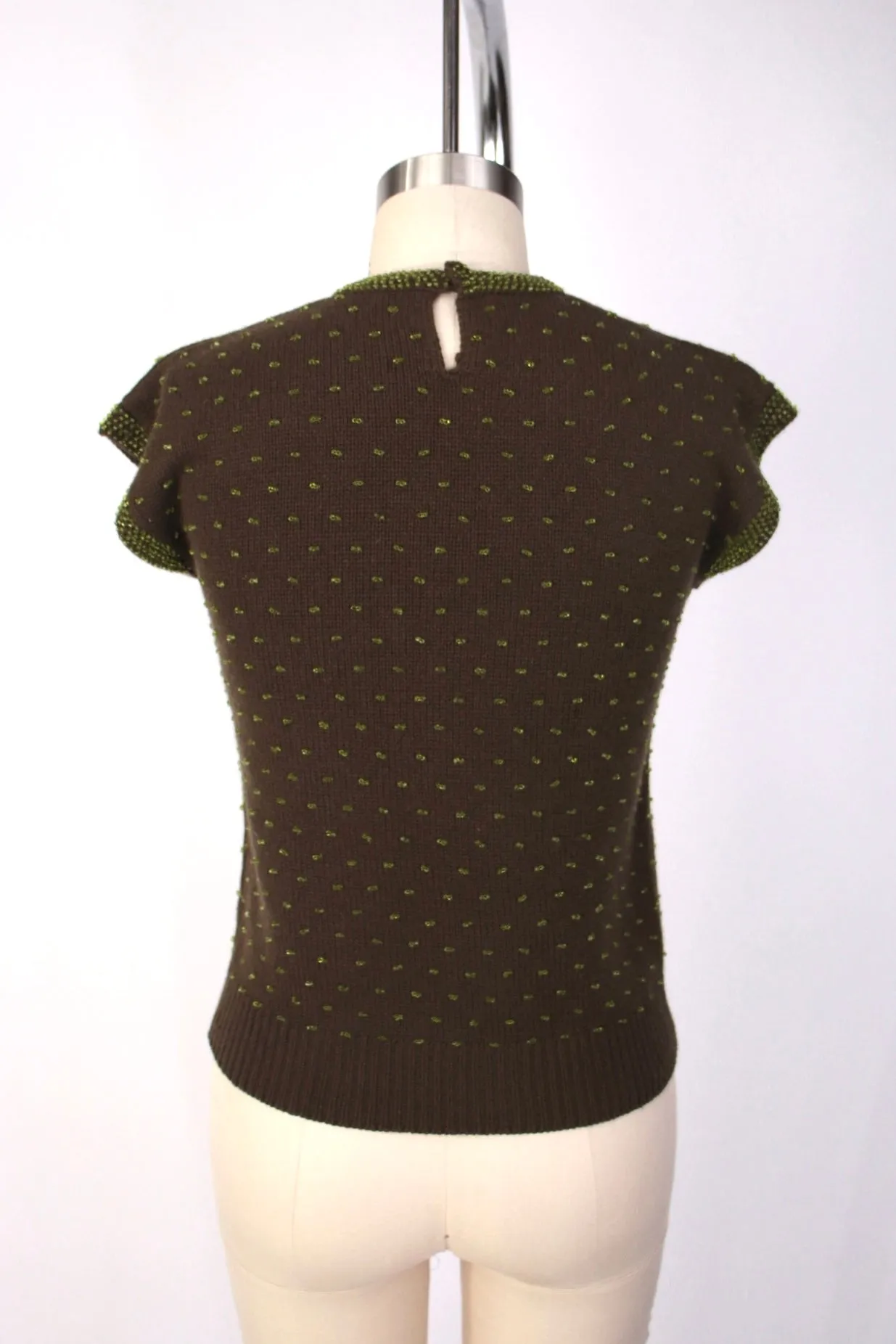 Dries Van Noten Cashmere Beaded Top