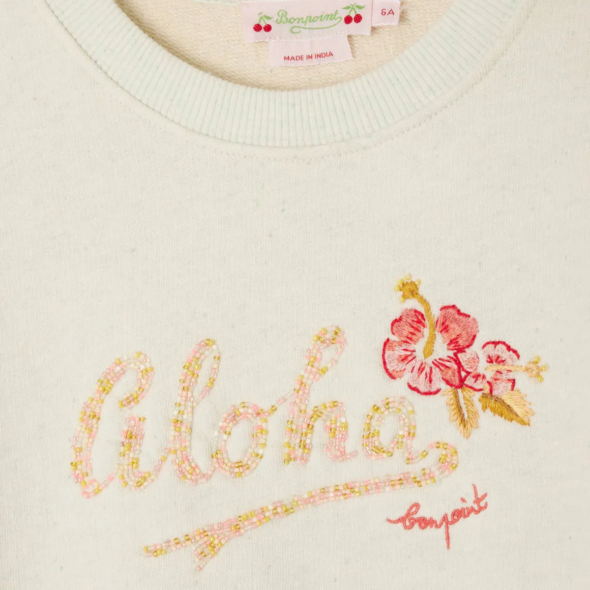 Edwige embroidered fleece sweatshirt
