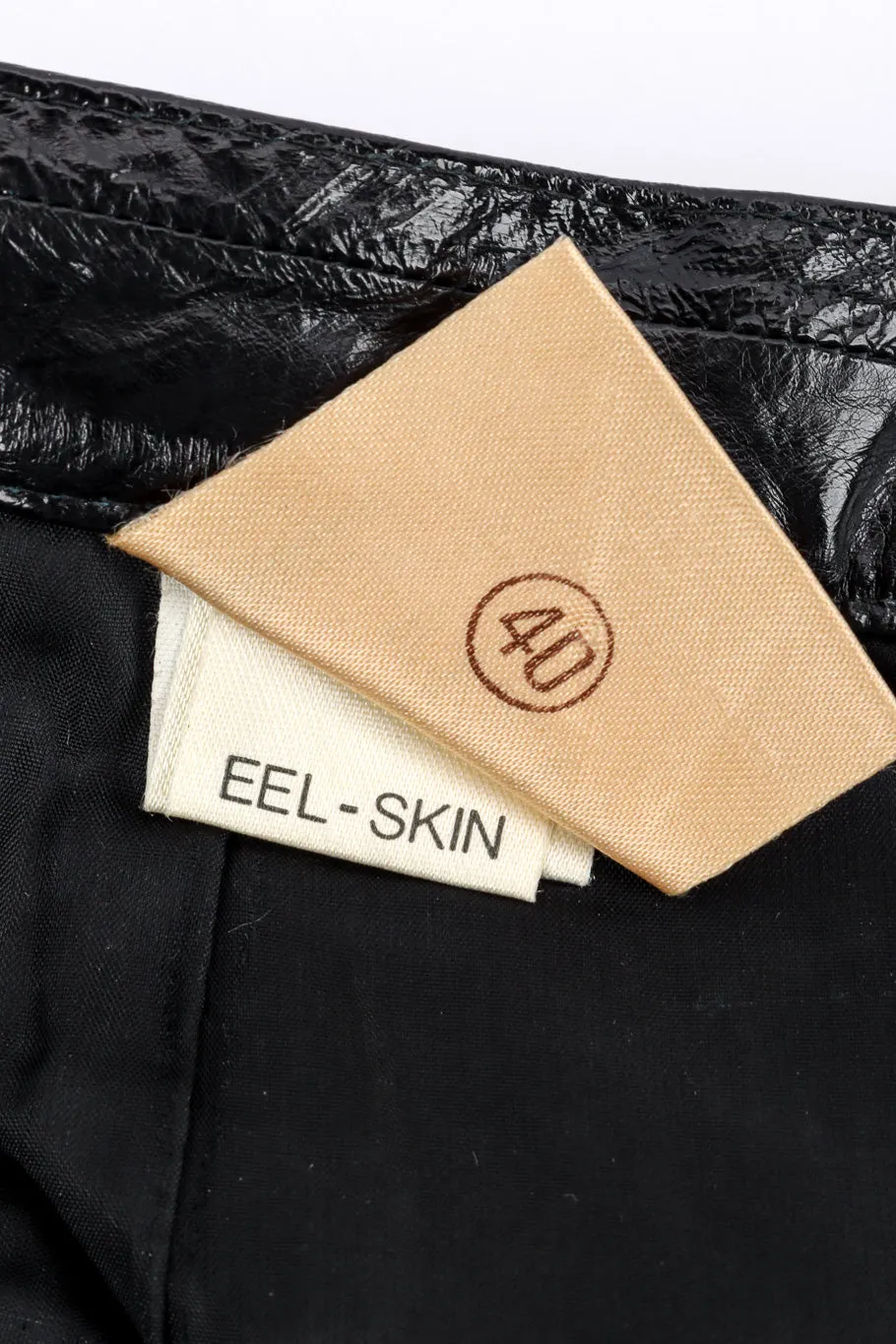 Eel Leather Pencil Skirt