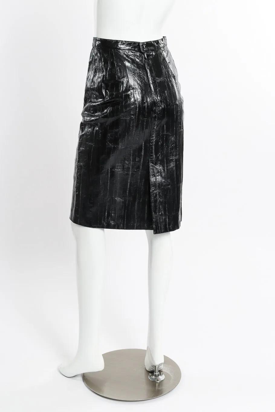 Eel Leather Pencil Skirt