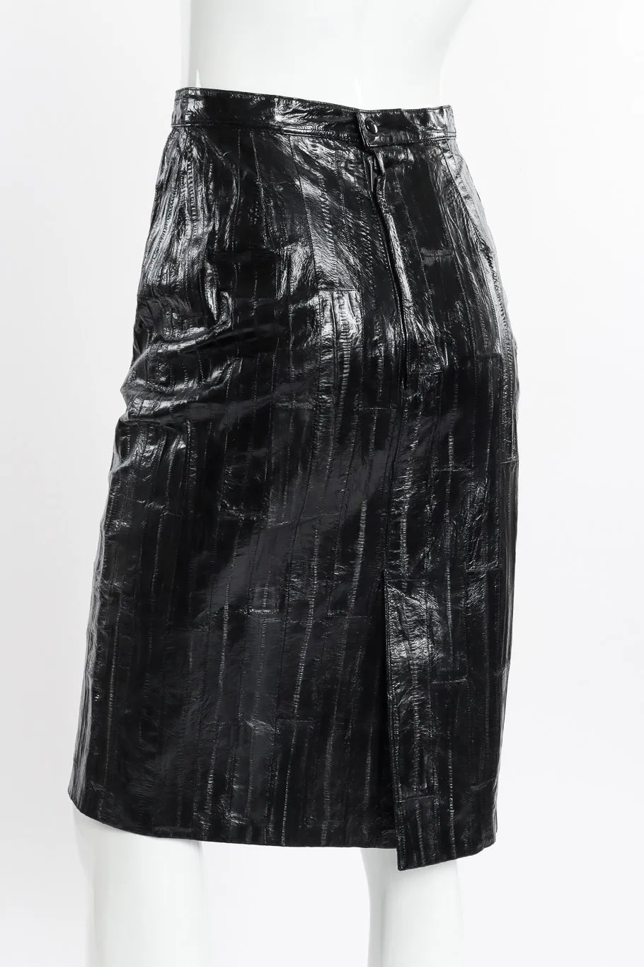 Eel Leather Pencil Skirt