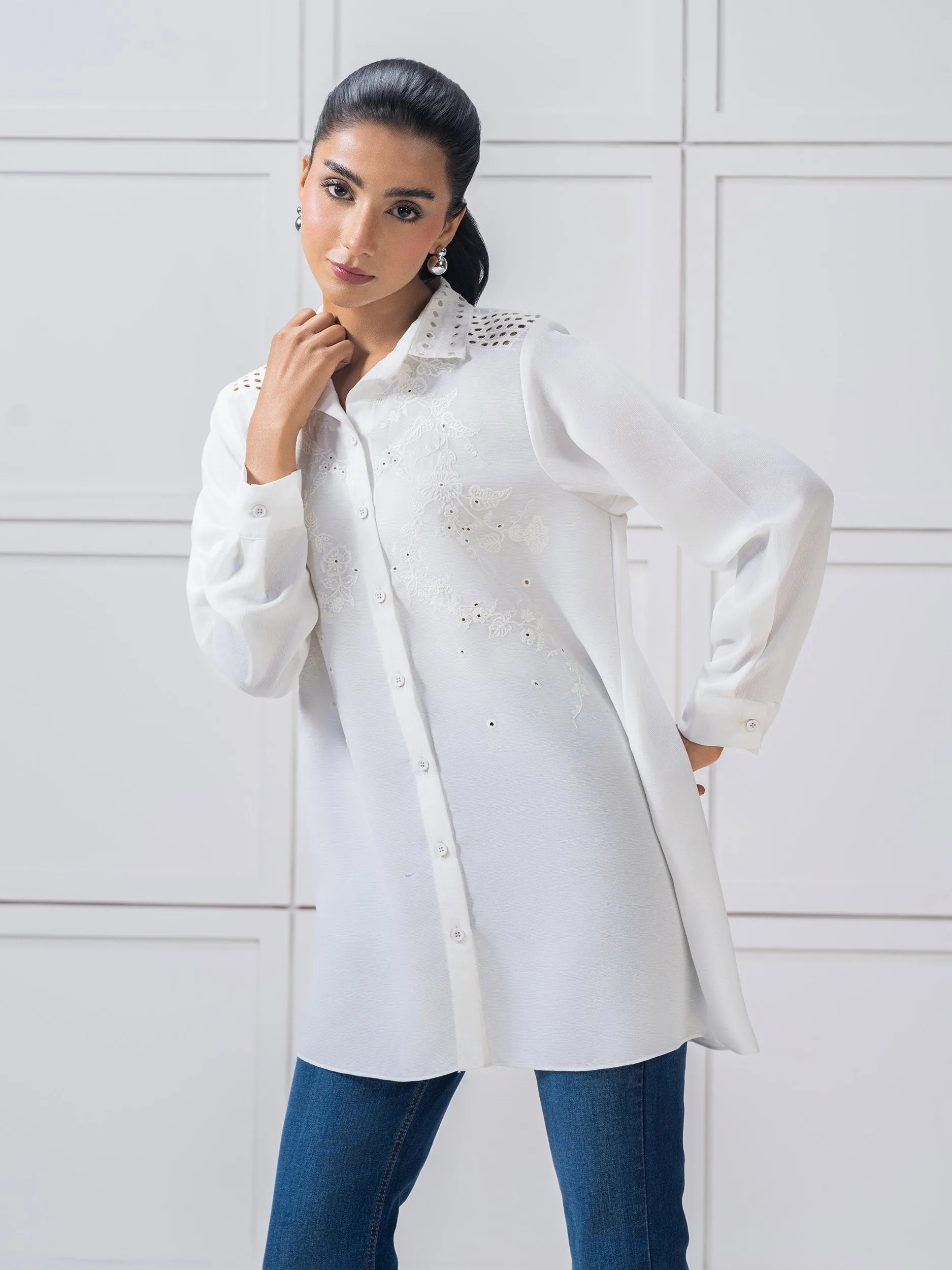 Embroidered Grip Top