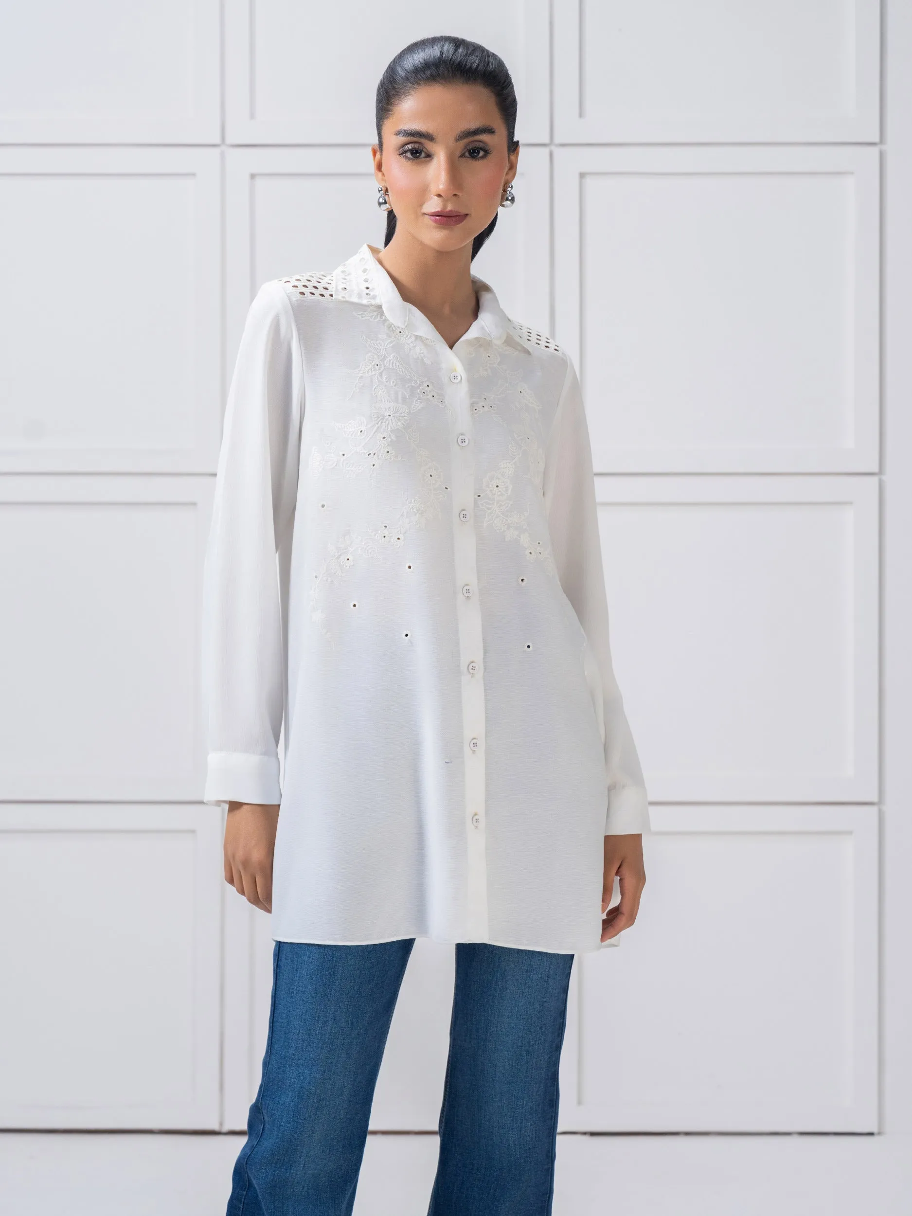 Embroidered Grip Top