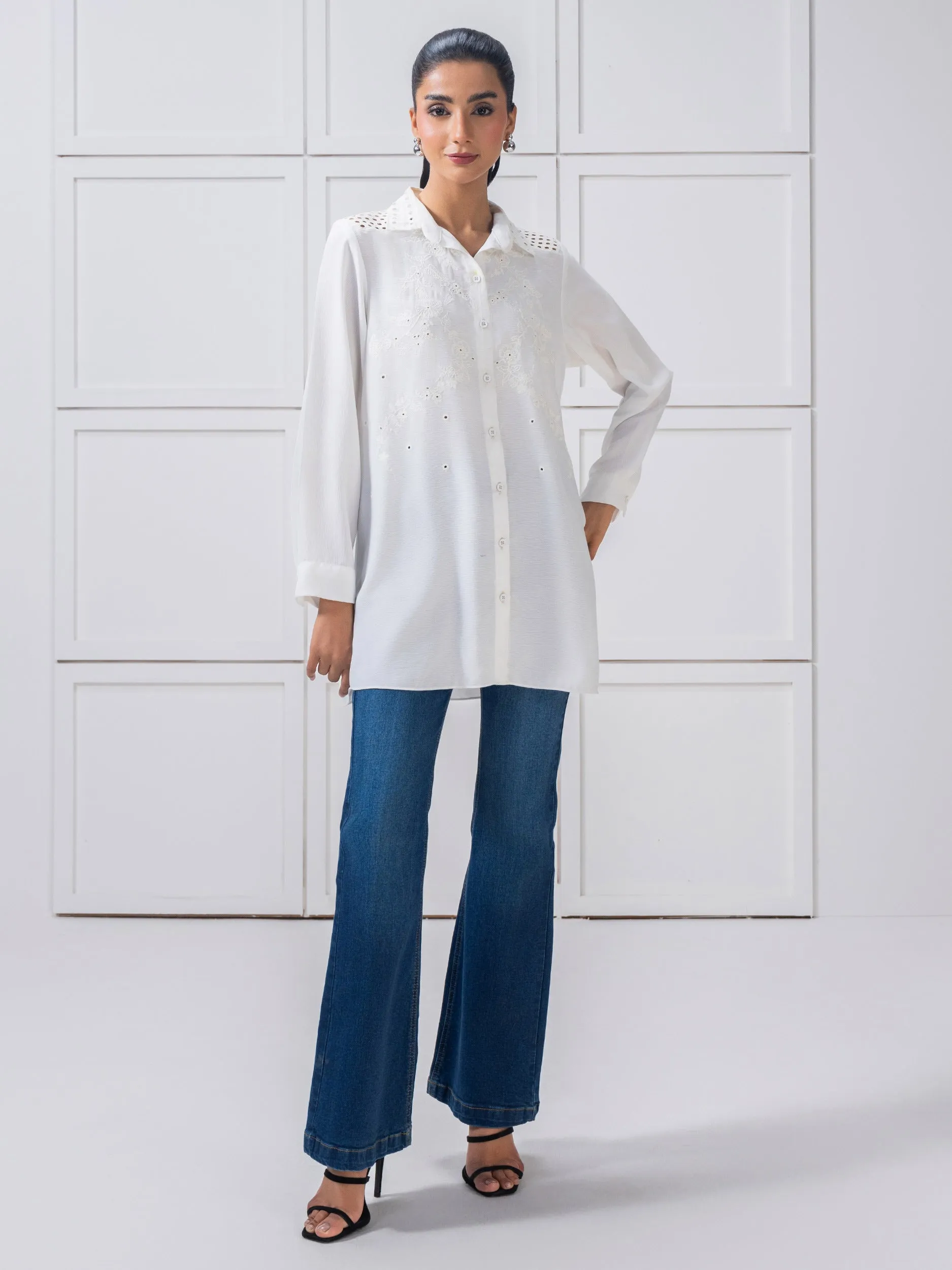 Embroidered Grip Top