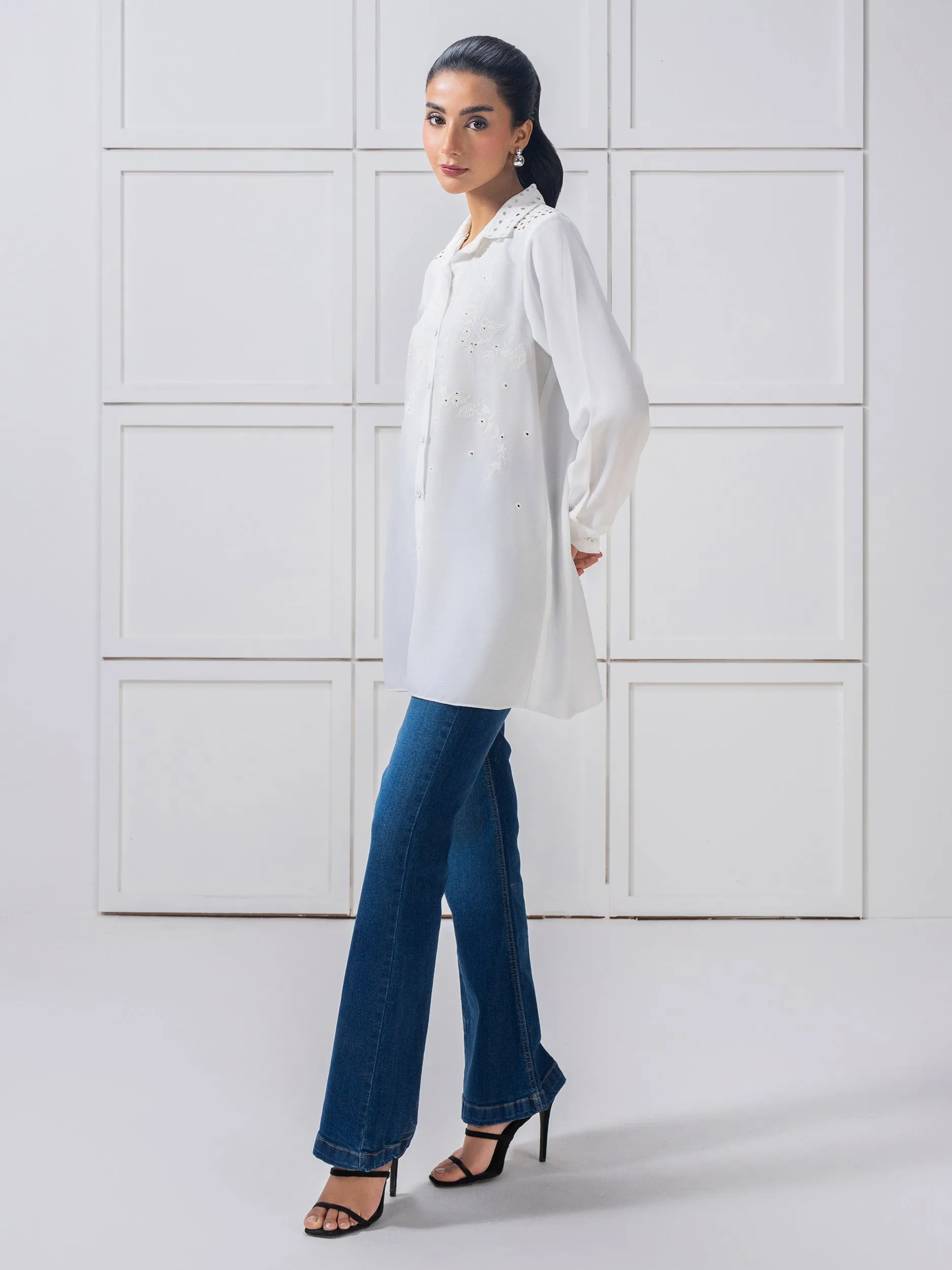 Embroidered Grip Top