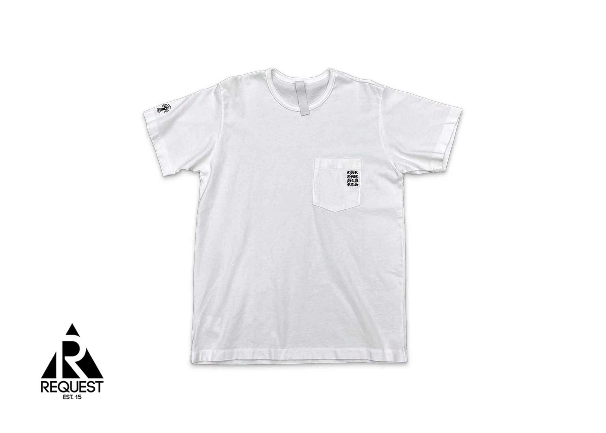 Embroidered Logo Pocket Tee "White"