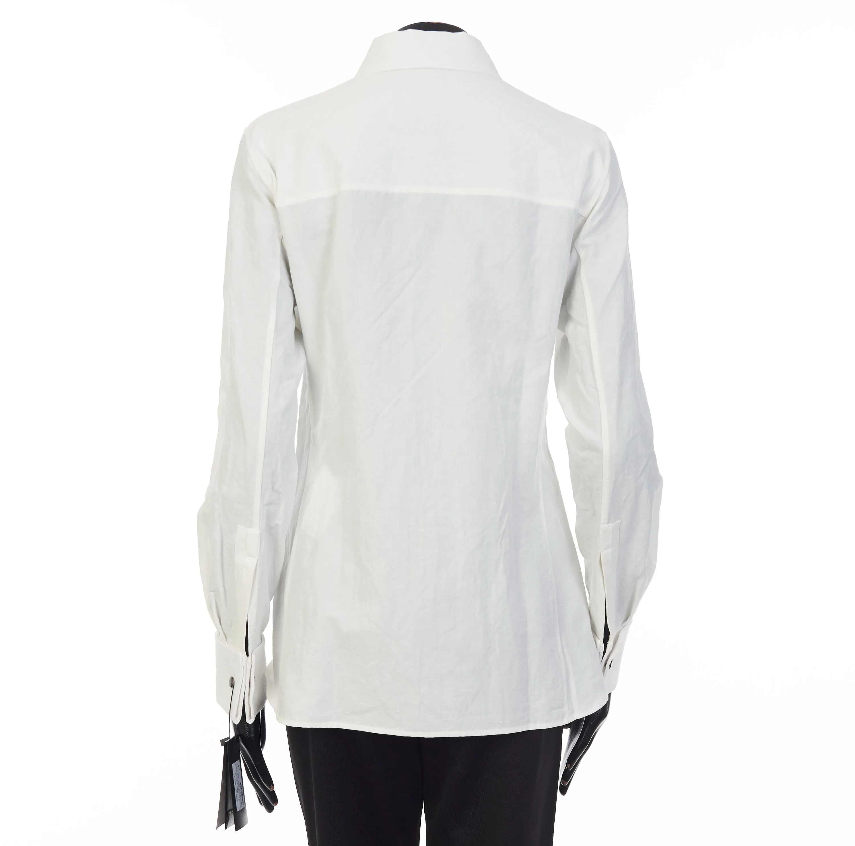 Embroidered Shirt In Cotton And Linen