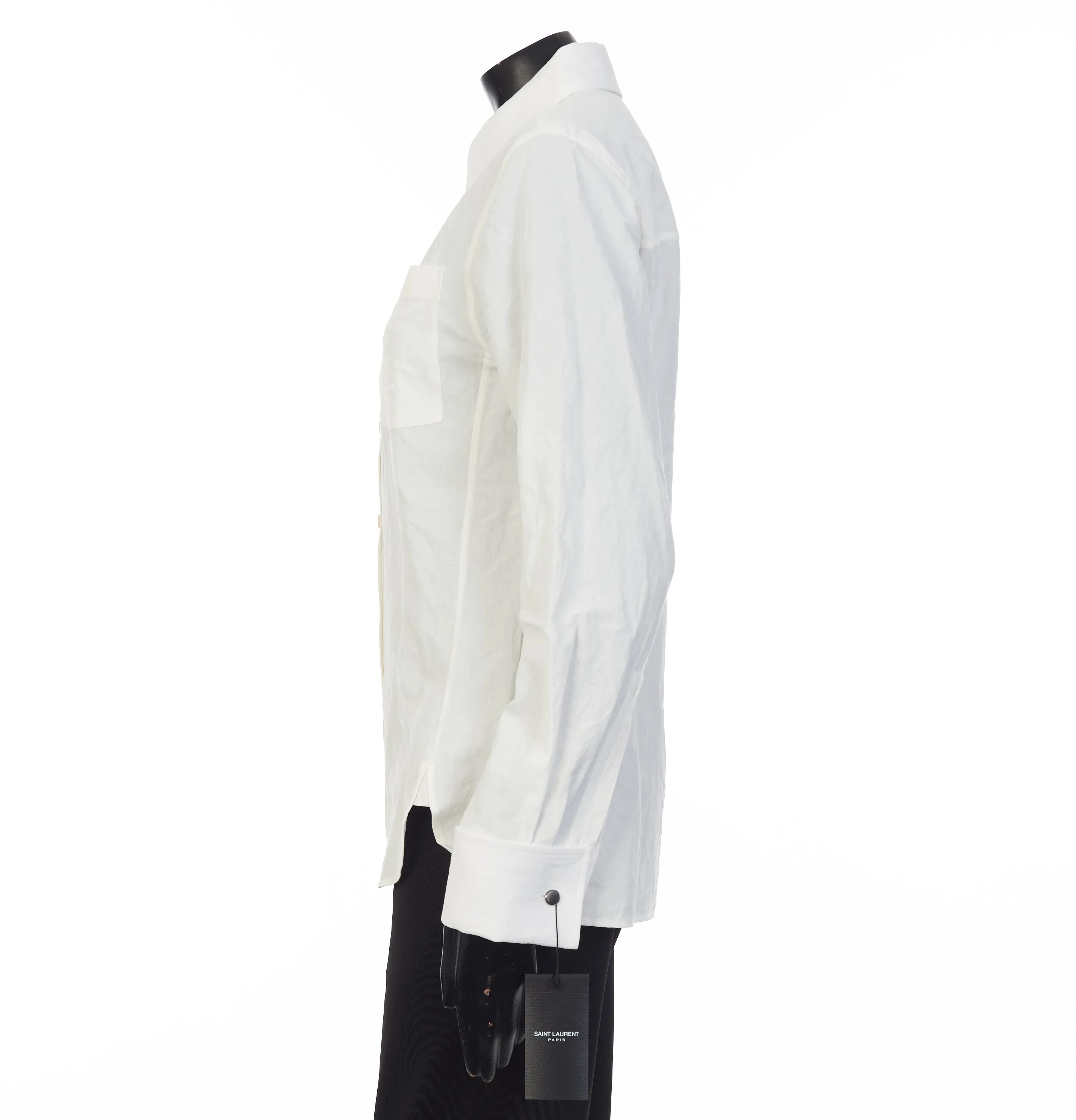 Embroidered Shirt In Cotton And Linen