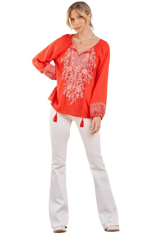 Embroidered Top