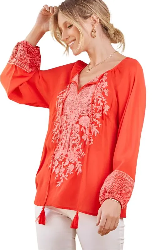 Embroidered Top