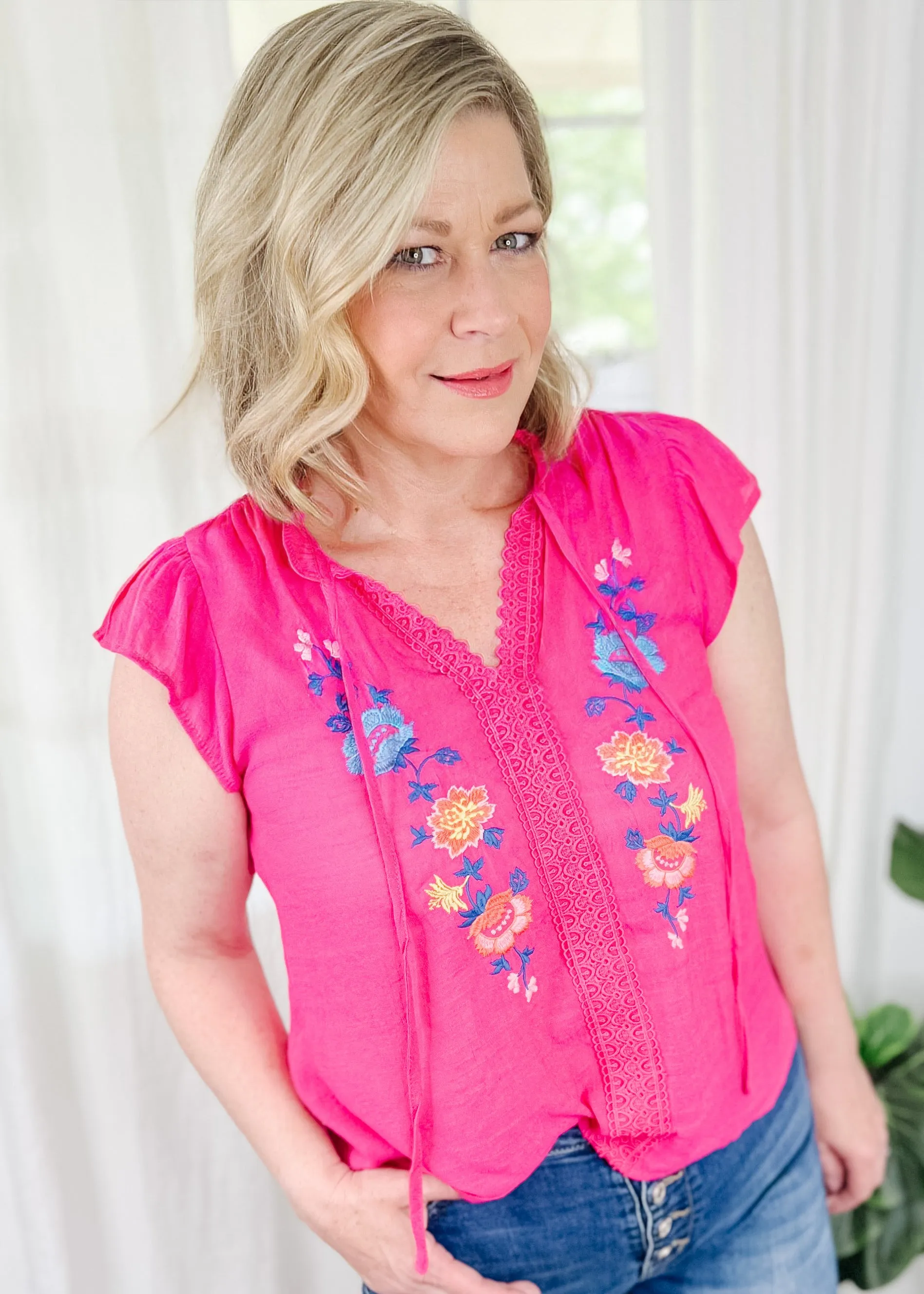 Embroidered Top