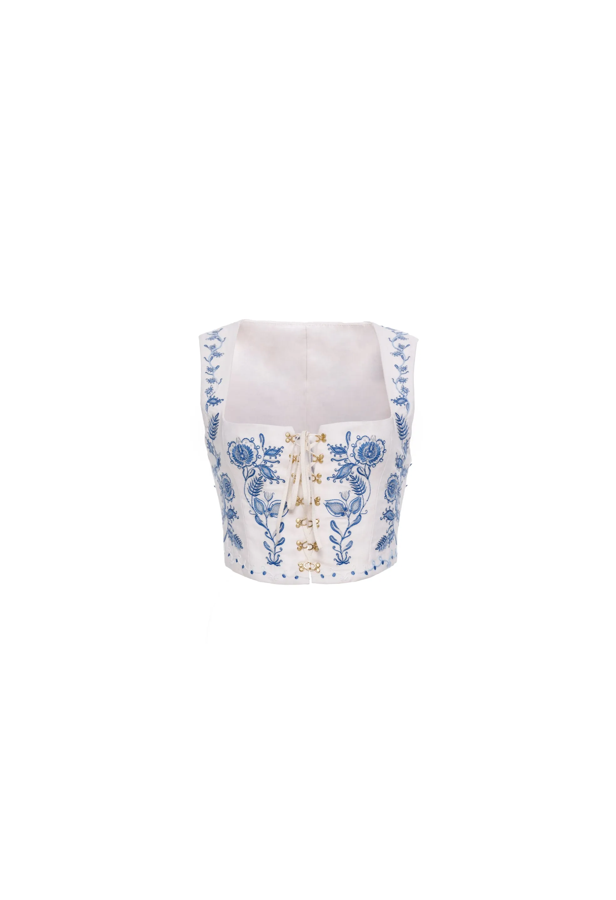 Eslabon Floritura Cropped Top