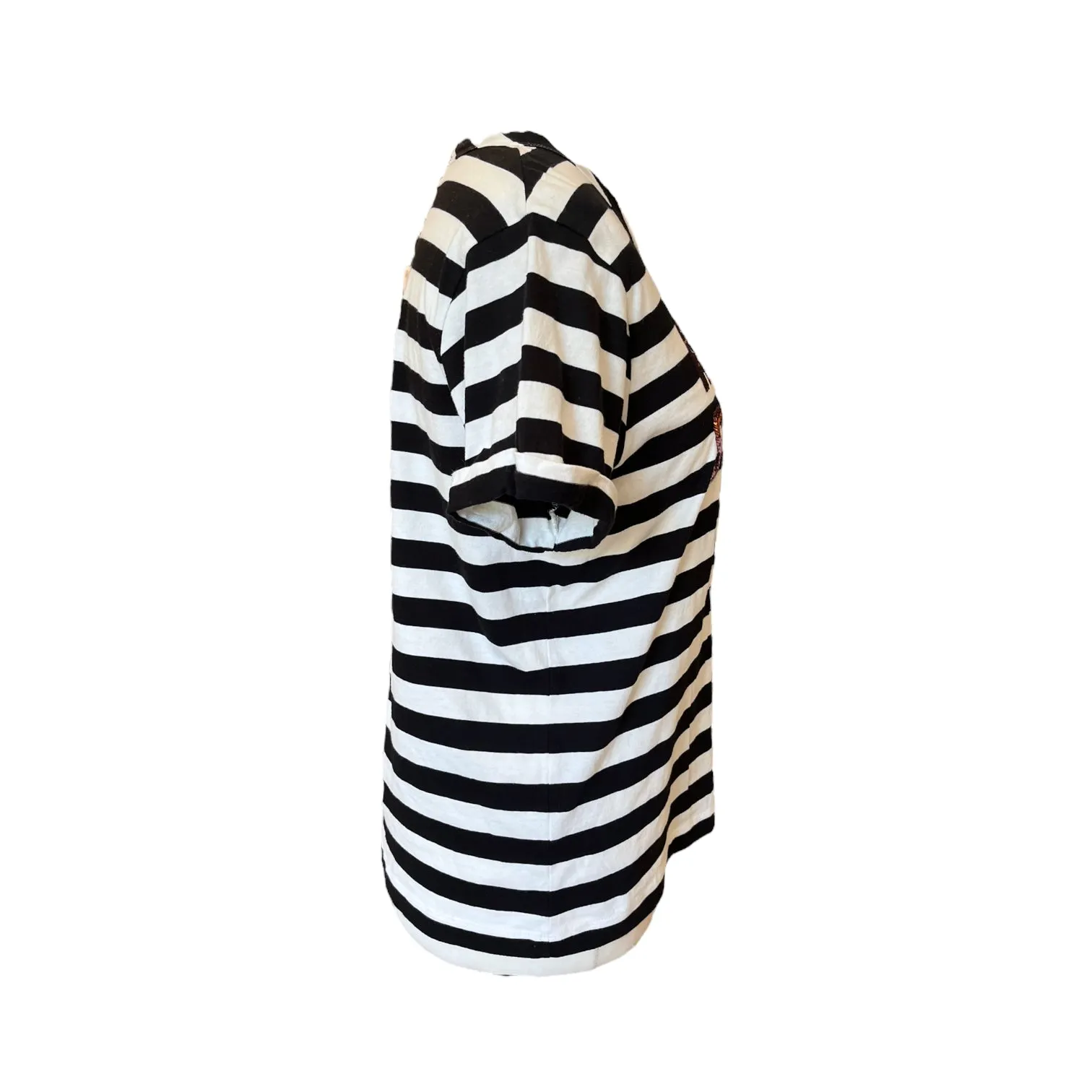 Essentiel Antwerp Black and White Stripe Top