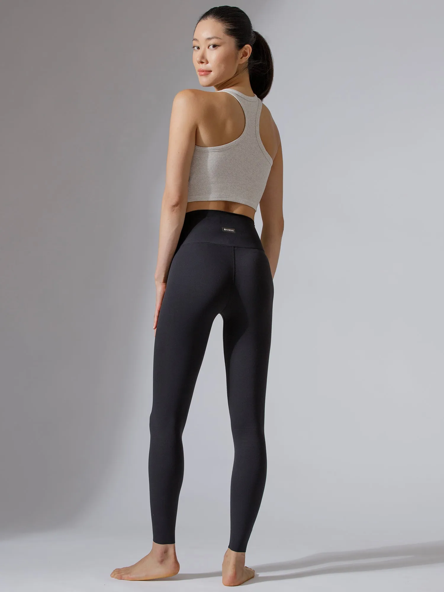 EVERYDAY RIBBED CROPPED SINGLET, GREY