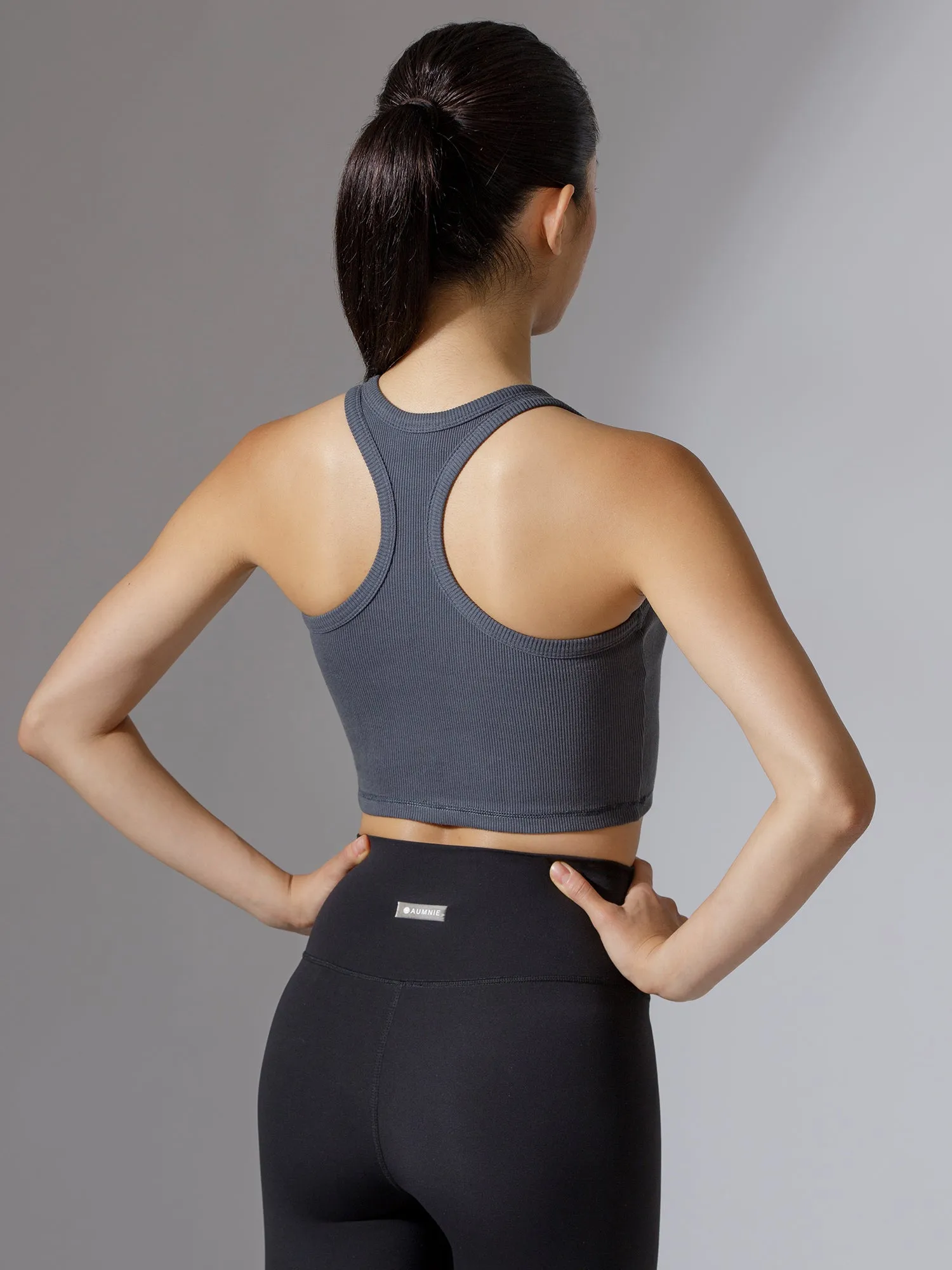 EVERYDAY RIBBED CROPPED SINGLET