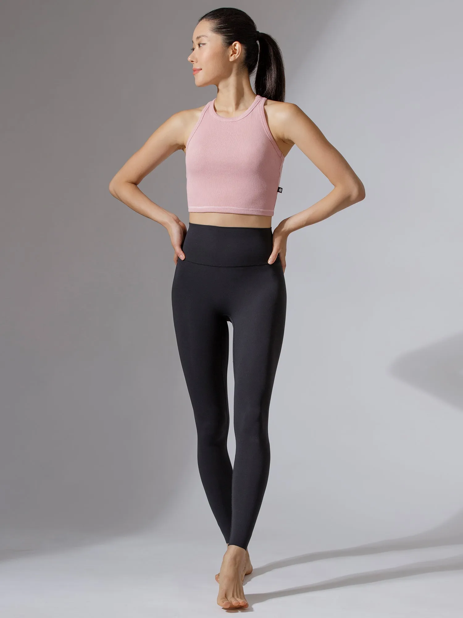 EVERYDAY RIBBED CROPPED SINGLET