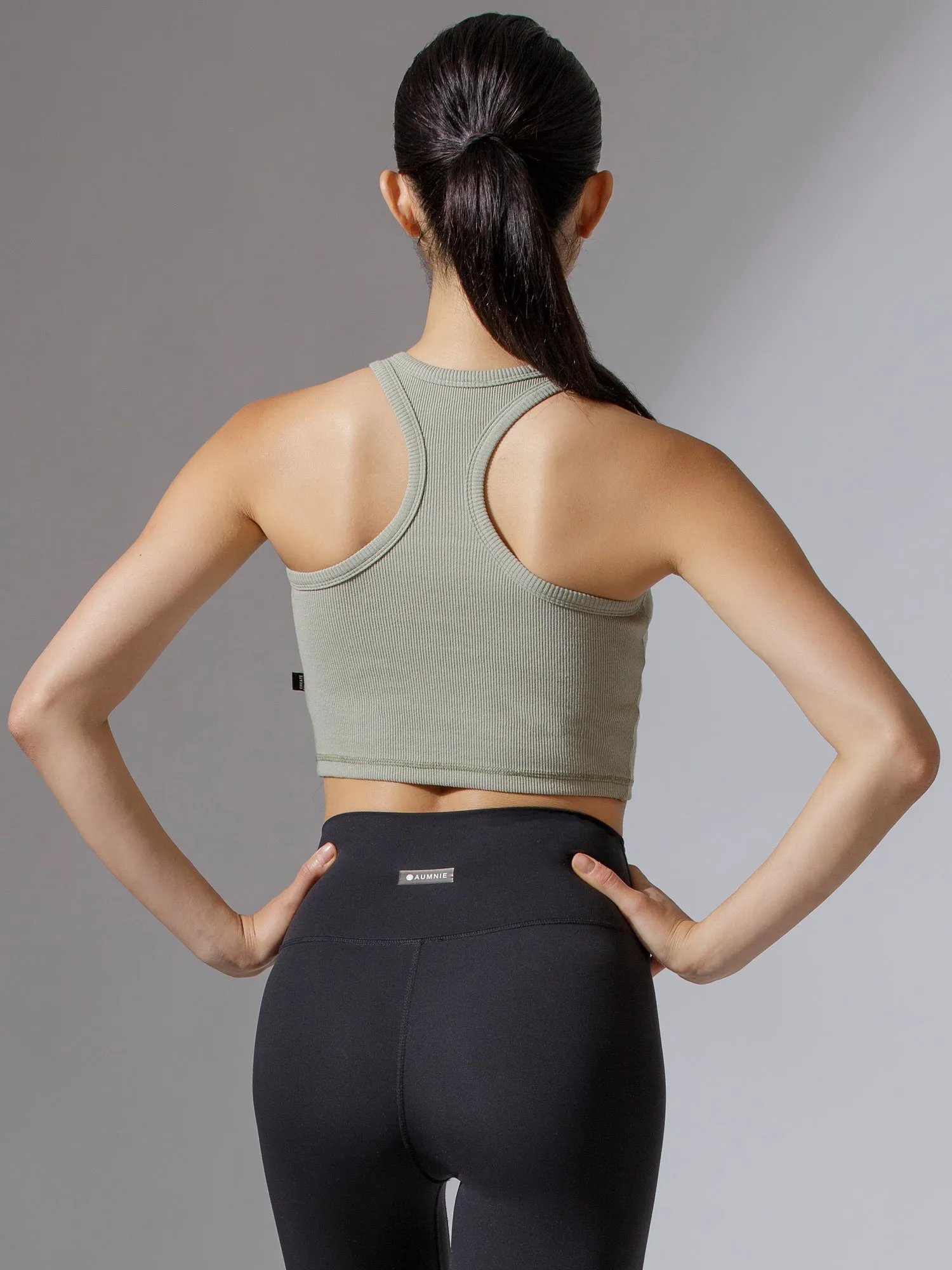 EVERYDAY RIBBED CROPPED SINGLET