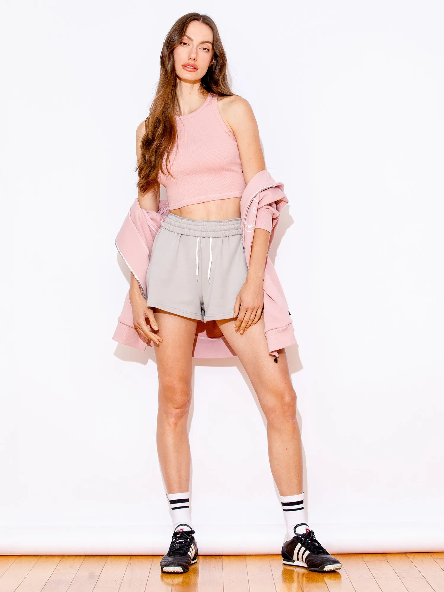 EVERYDAY RIBBED CROPPED SINGLET