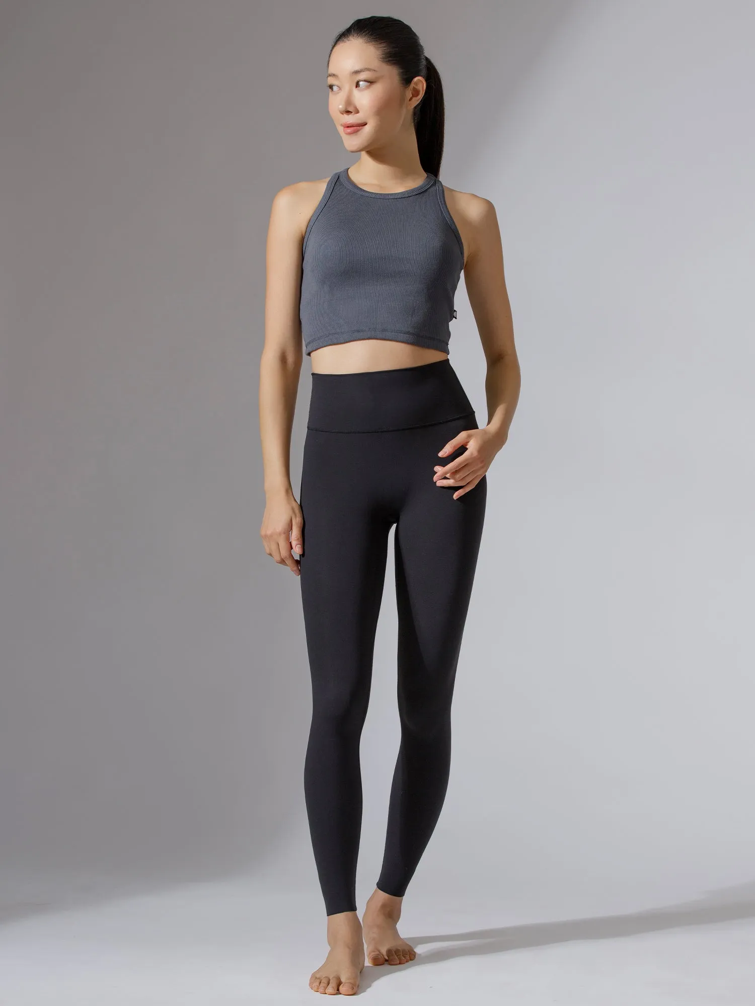 EVERYDAY RIBBED CROPPED SINGLET