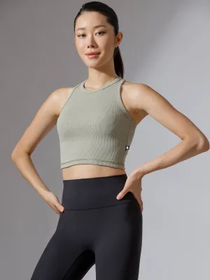 EVERYDAY RIBBED CROPPED SINGLET