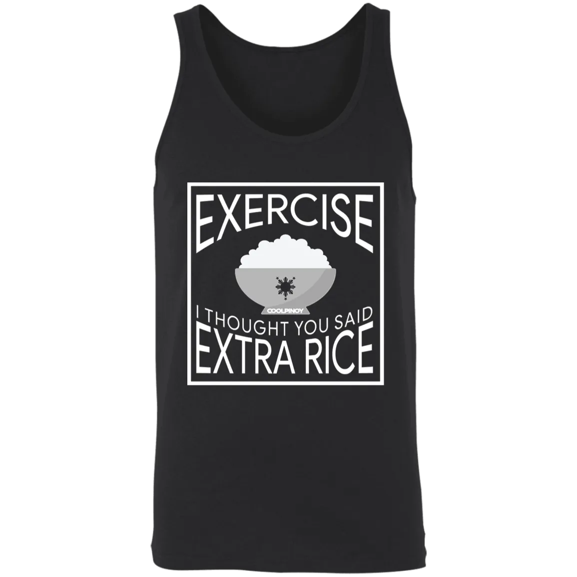 Exercise I Thought You Said Extra Rice Unisex Cotton Tank Top