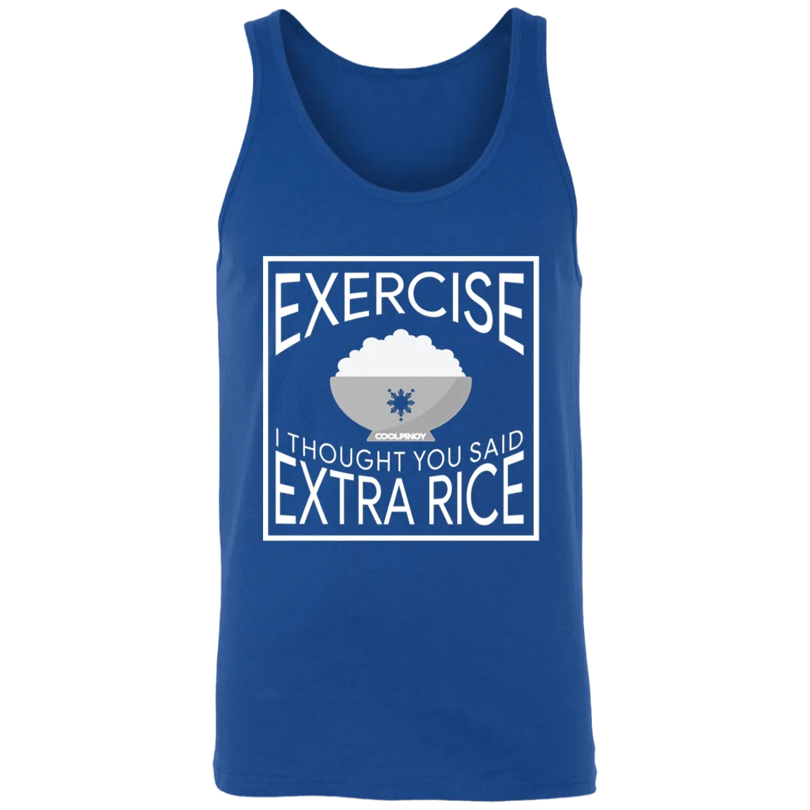 Exercise I Thought You Said Extra Rice Unisex Cotton Tank Top