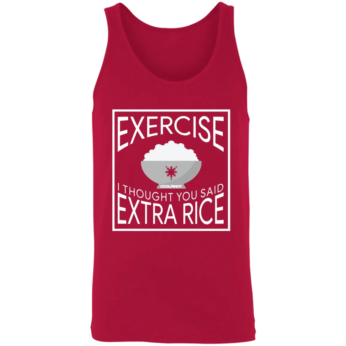 Exercise I Thought You Said Extra Rice Unisex Cotton Tank Top