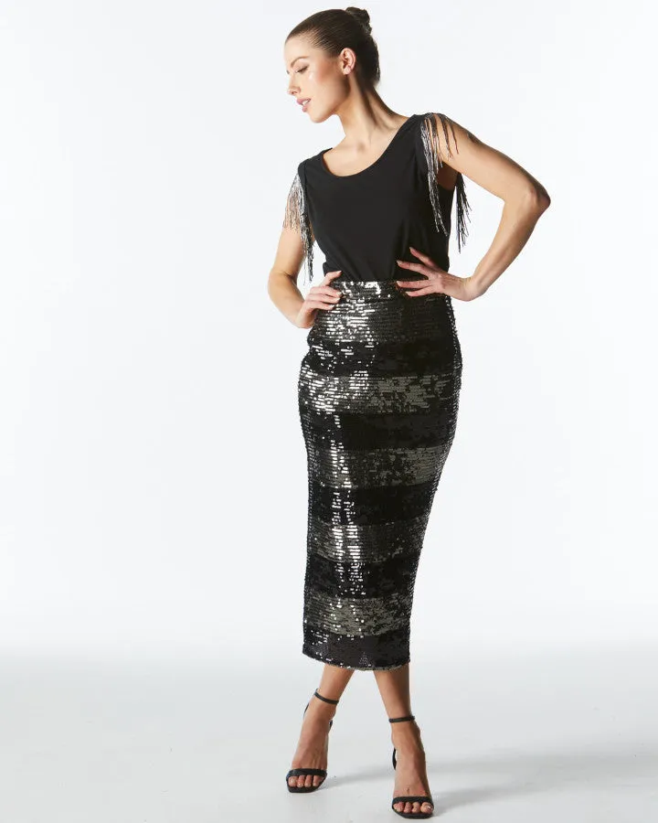 Fate   Becker Windflowers Top - Black